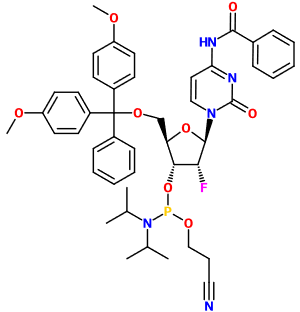 (图片) MC082402 N4-Bz-5'-O-DMT-2'-fluoro-dC phosphoramidite